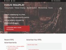 Tablet Screenshot of forumroleplay.com